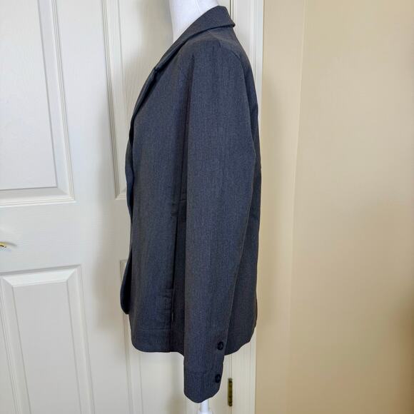 Eddie Bauer Travex Blazer Women’s Size 6 Gray 2-Button Stretch Travel Jacket EUC - Picture 4 of 8